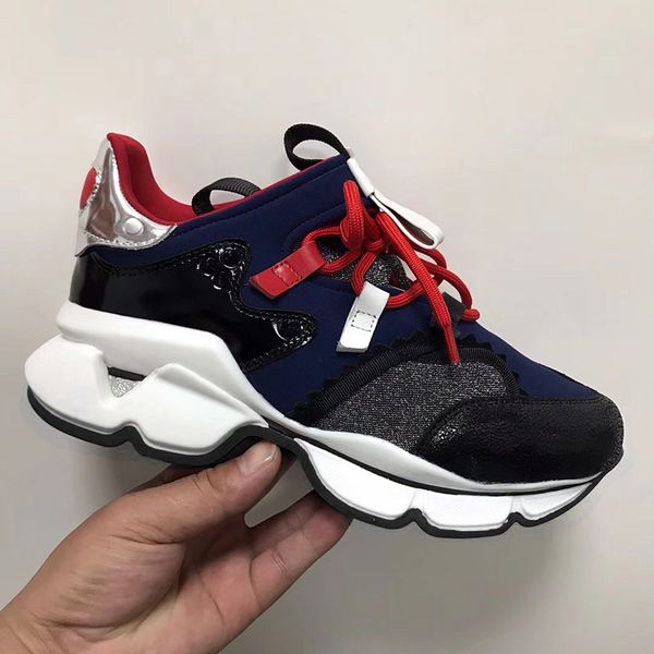 

Прибытие Krystal Spike Sock Донна Плоские кроссовки Мужские дизайнерские туфли с красной