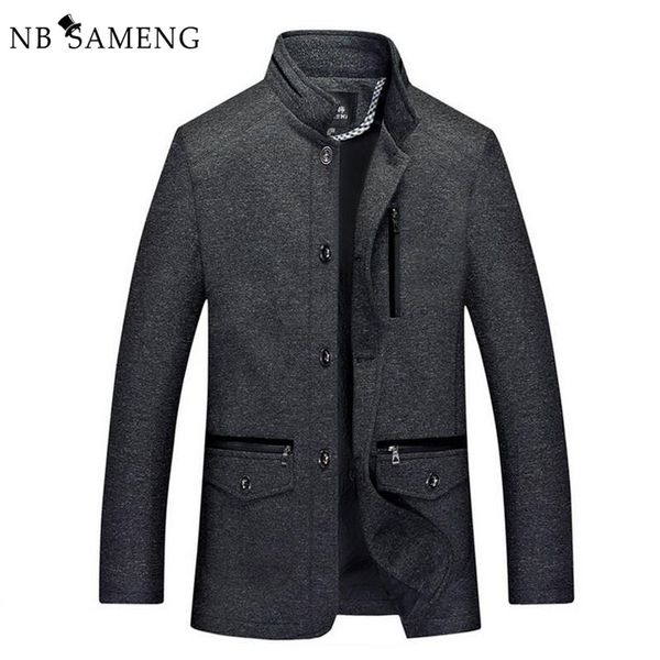 

new 2017 mens clothing trench coat winter autumn jacket men trench overcoat wool & blends 5xl erkek abrigo hombre nswt144, Tan;black
