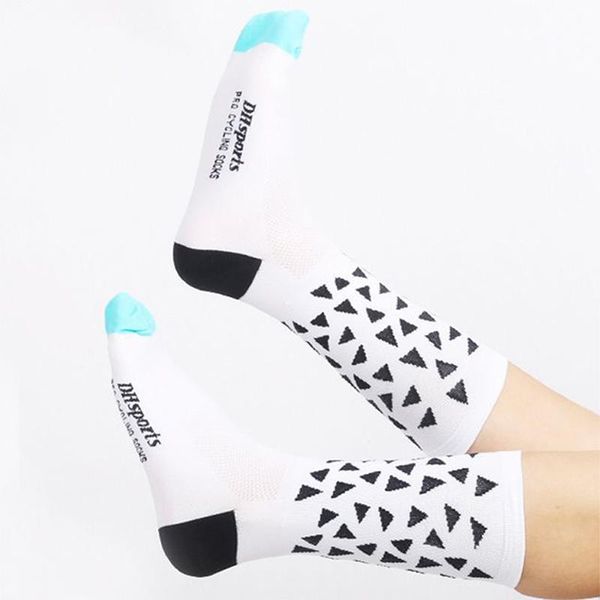 

summer outdoor sports socks wear-resistant odor-resistant riding equipment long tube breathable lightweight cycling socks, Black