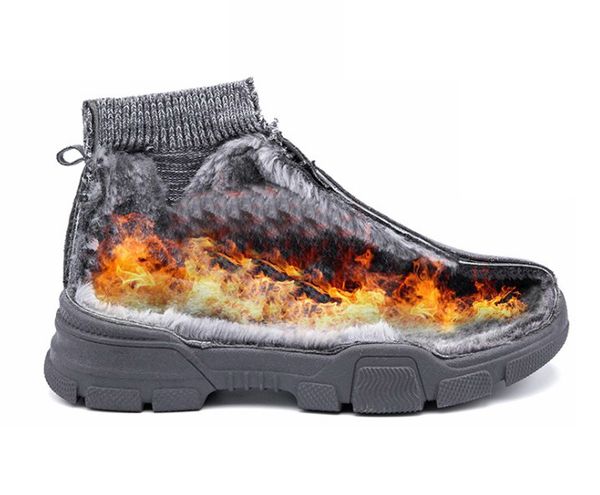 

men casual shoes breathable sneakers men boots decoration cushion mesh shoe cold protection hard-wearing shoes zapatillas hombre, Black