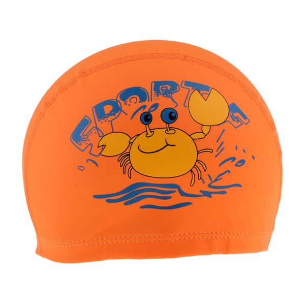 

kids children swimming pool cap pu swim hat waterproof shower swimming caps