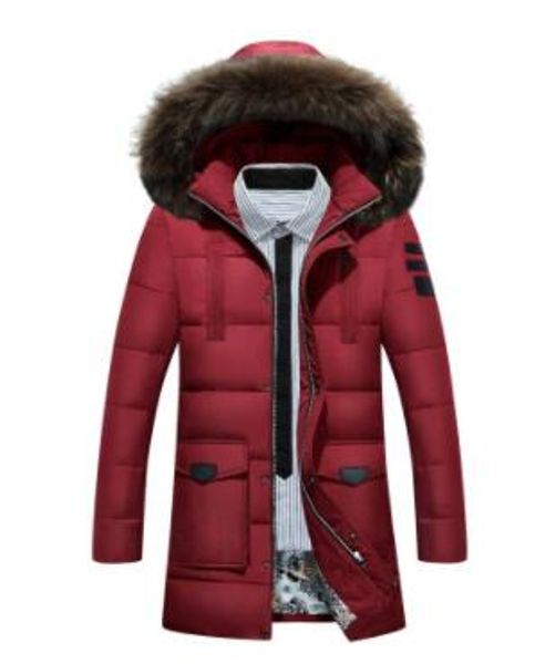 

2019 foreign trade oem winter men's down jacket men's down jacket detachable warm long, Black