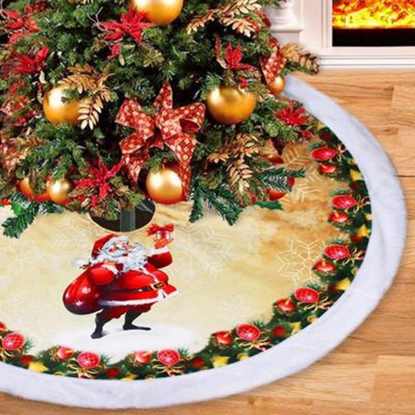 

christmas decorations for home christmas tree skirts fur carpet xmas tree decorative new year party accessories