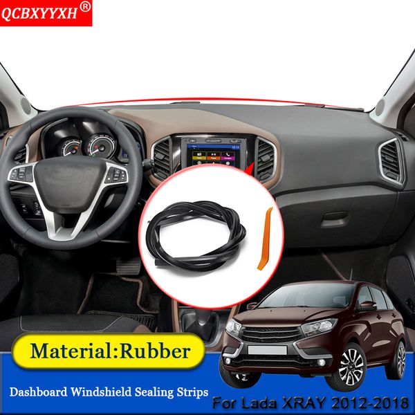 

qcbxyyxh car-styling rubber anti-noise soundproof dustproof car dashboard windshield sealing strips fit for lada xray 2012-2018