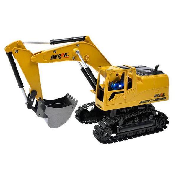 

2.4g remote control engineering digger 1:24 scale truck model toy alloy hydraulic excavator model boys toys gifts