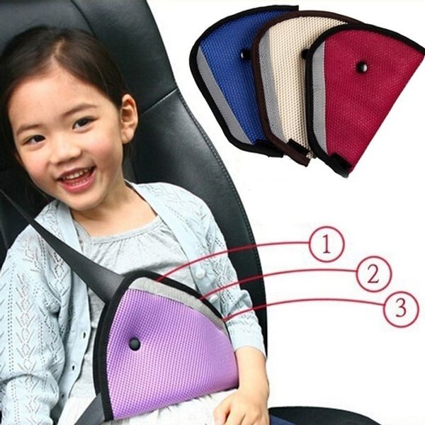 

car baby child safety fit cover shoulder harness sturdy strap adjuster kids seat belt clip triangle harness protect positioner