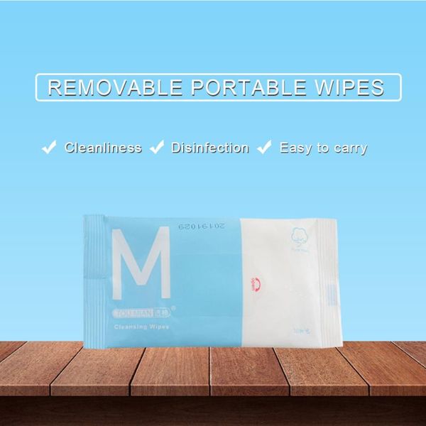 

10 pc/pack mini disinfection wipes alcohol-wipes disposable disinfection cleansing wipes personal cleaning supplies tslm1