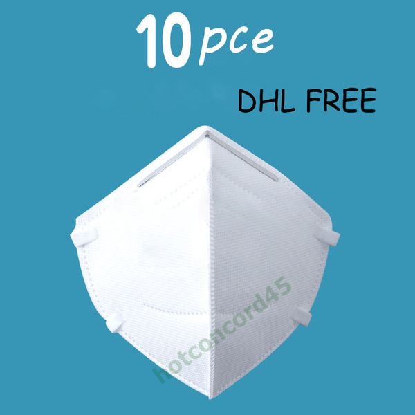 

men women 10pcs kn95 antiviral face mask anti dust bacterial n95 mask 3-layer pm2.5 dustproof protective kn95 respirator mouth muffle cover