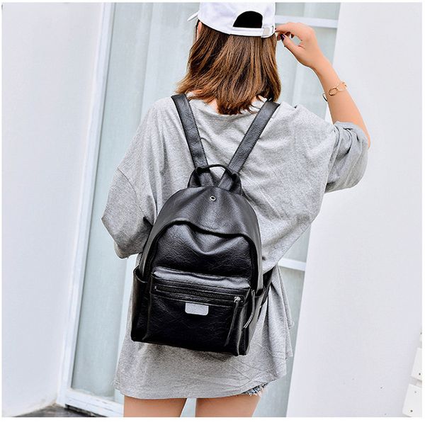 

vintage women backpacks leather bags girls teenagers school bags female school bagpack preppy style 2019 new