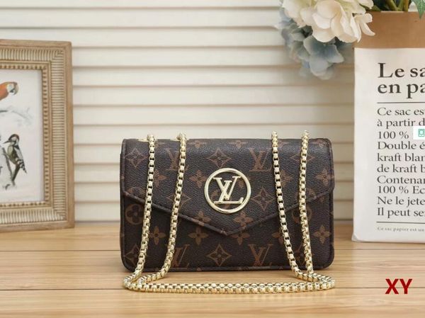 

louis mobile phone bag wallet new three-in-one chain bag single shoulder messenger bag