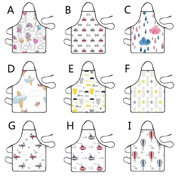 

ishowtienda home aprons women waterproof cute cartoon kitchen restaurant cooking oilproof bib apron kitchen gadgets