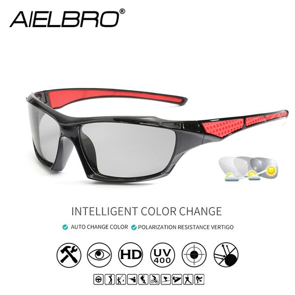 

aielbro 2019 new driving pchromic sunglasses men polarized chameleon discoloration all day change color gafas de sol