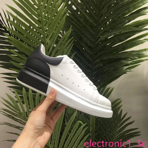 

новые поступления color matching мужская повседневная обувь платформы моды luxury женщин конструктора кроссовки кожаные vintage тренер обувь, Black;green