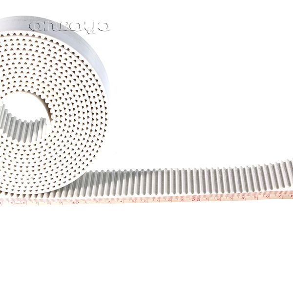 

1 meter for barudan tajima embroidery machine frame belt trapezoidal teeth type s5m tooth belt 50mm/30mm white color, Black