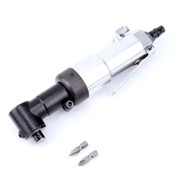 

бесплатная доставка 90 градусов под прямым углом l тип воздуха отвертка 5h с 10 шт. 25 мм бит пневматический инструмент отвертка ветер углов