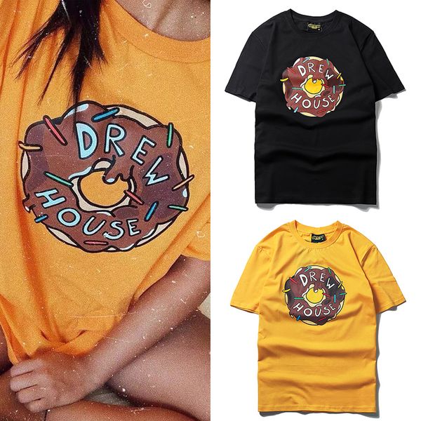 

dark icon chocolate t-shirt men women summer street fashion men's tshirt black yellow cotton tee shirts, White;black