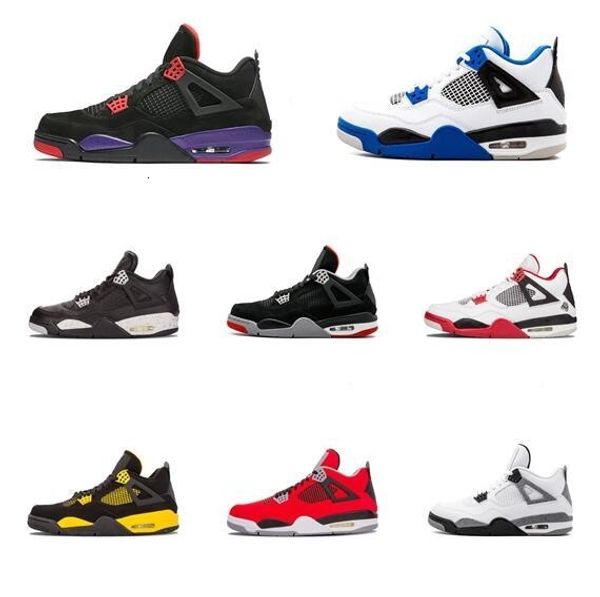 

4 4s men basketball shoes royalty pure money premium black cat white cement bred motorsport military blue fire red oreo sports sneaker