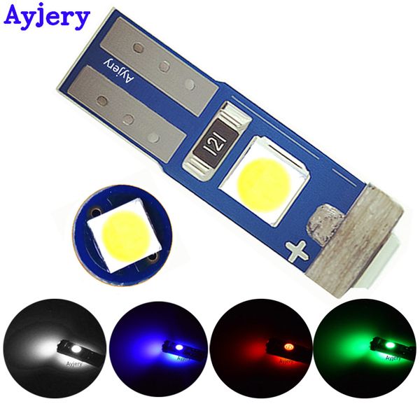 

ayjery 10x canbus t5 led car instrument panel light gauge cluster indicators lamp angel eyes wedge led reading bulb 12v 5 colors