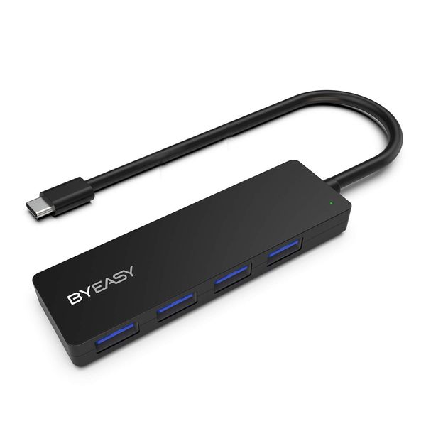 

USB-концентратор, BYEASY 4 порта USB 3.0, применимый для MacBook Pro 2018 2017 iMac, Google Chromebook Pixelbook, XPS,