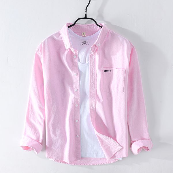 

2020 spring new pocket print shirt men 100%cotton causal long sleeve classic shirts man clothing y2393, White;black