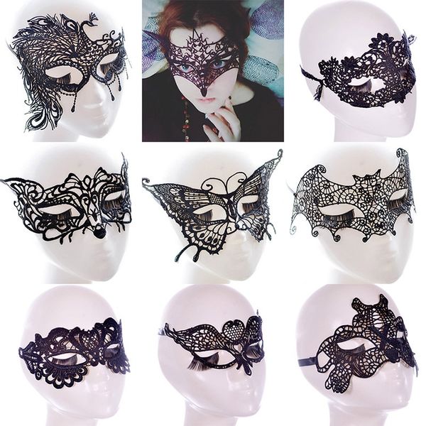 

new lace party masks women ladies girls masquerade mask venetian half face mask christmas cosplay party eye masks fa2771
