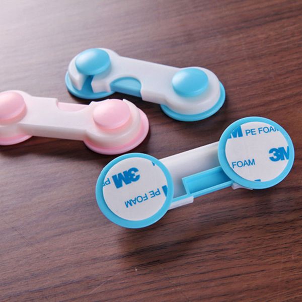 

new 5 pcs/lot plastic lock children protection baby safety infant security window lock door interlocks fridge for child
