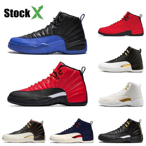 

stock x 12 12s mens basketball shoes dark concord wings black cny bulls 12s men sport sneakers size 7-13