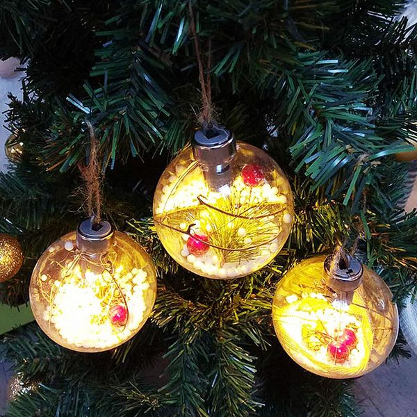 

christmas tree ornaments christmas baubles balls with led light hanging pendant decorations home decor navidad 2019
