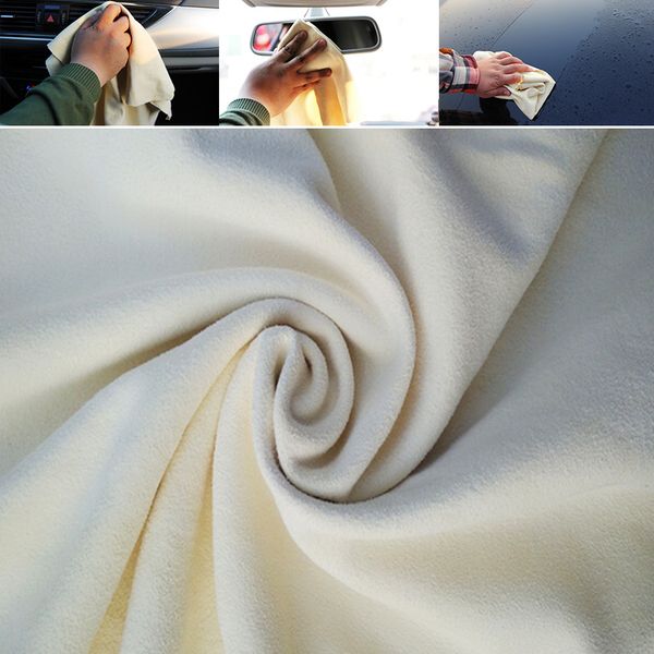 

30*60cm car natural shammy chamois leather clean drying washing towel cleaning cloth for auto car washer cloths