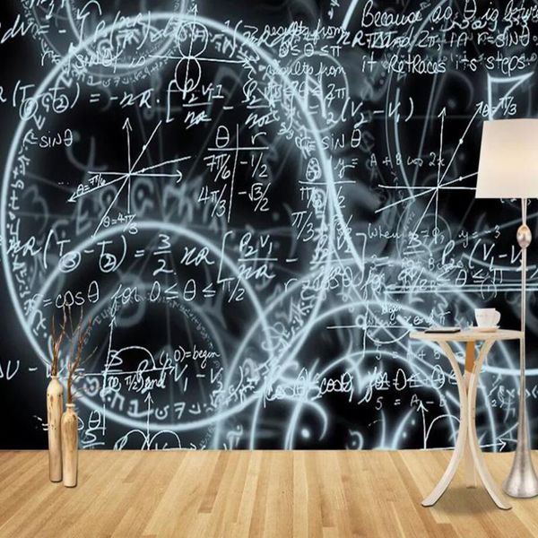 

dropship пользовательские обои mural европейский современный минималистский аннотация blackboard math проблема фона украшения стены обои