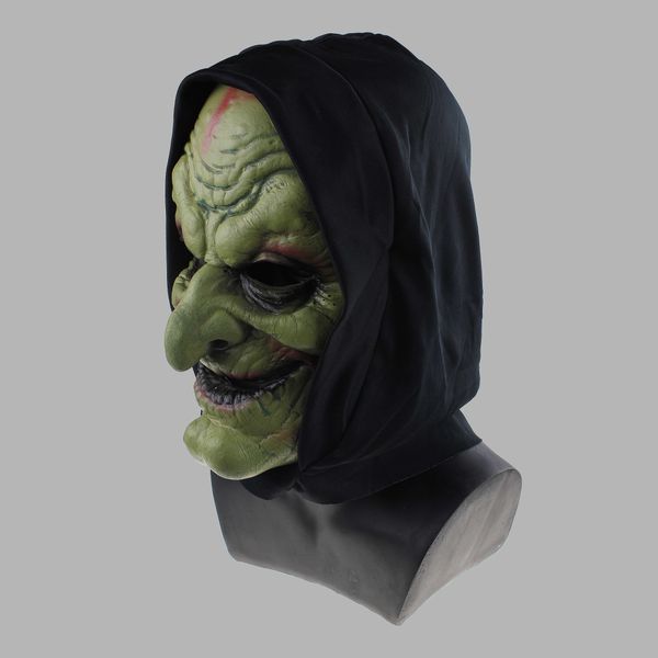 

joker clown scary batman mask human old man full face overhead head with black scarf zombie for party hooded masks costume for adult