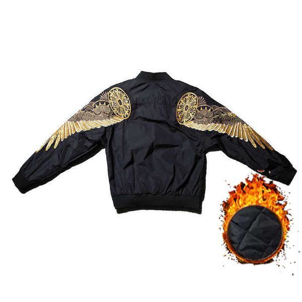 

осень мужских курток бомбардировщика пальто мода streetwear hip hop проектировщик куртка мужской зима теплой thicked хлопок верхняя одежда м, Black;brown