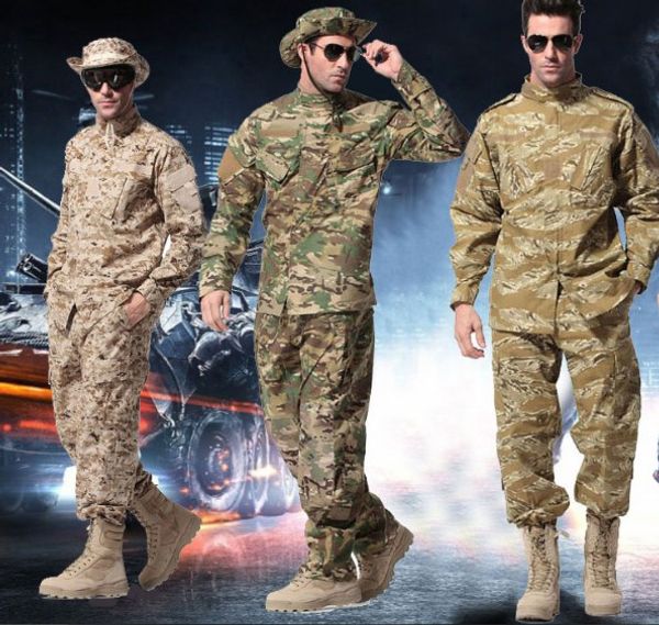 

outdoor tactical hunting uniform sets suit shirt pants a-tacs fg multicam acu au army clothes clothing accessories gear, Camo