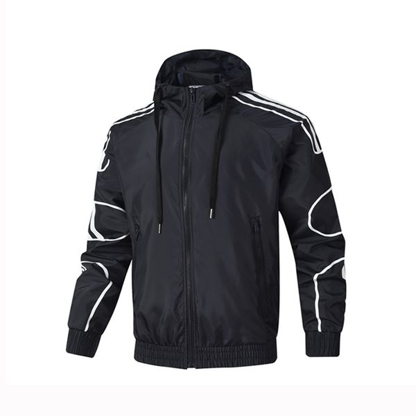 

mens design jackets windbreaker active zipper hoodies brand casual fashion -4xl black white red wholesale coats outerwear as52039, Black;brown