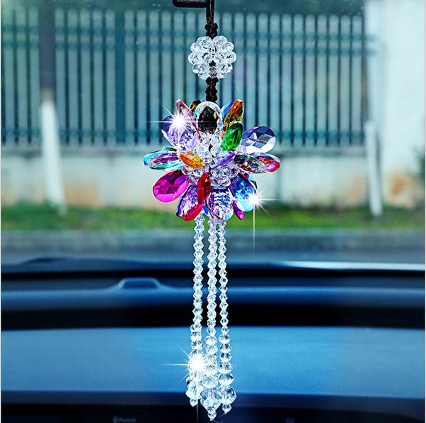 

2017 new arrival car hanging rrnaments auto crystal ornament hight quality car decoration auto-interior crystal pendant for gift