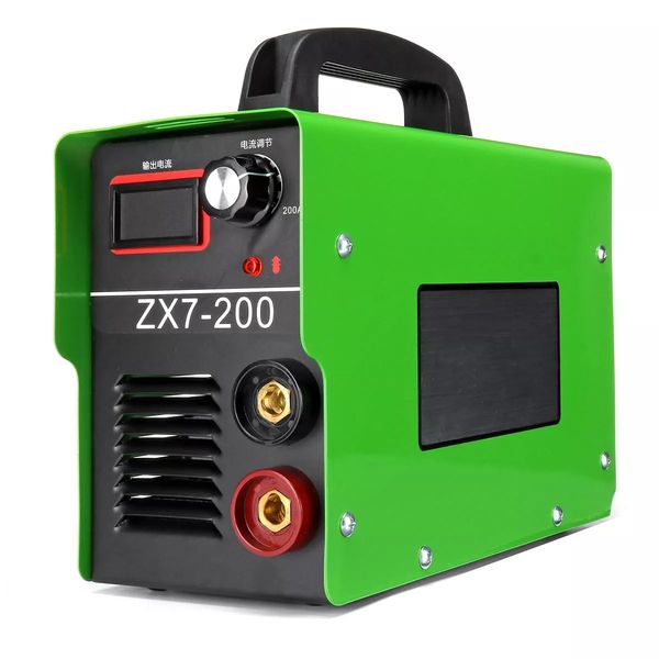 

portable zx7-200 220v 20a-200a mini igbt arc welding machine semi-automatic inverter lcd soldering tool