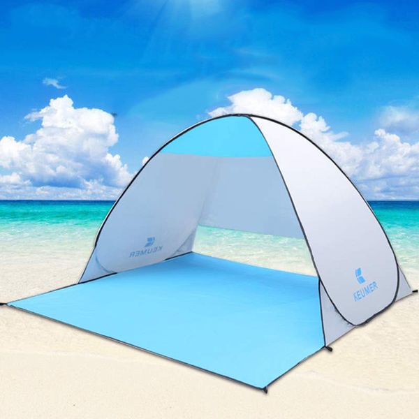 

automatic beach tent shelters camping uv protection up tent sun shade awning travel tourist camping tents shelter xa195a