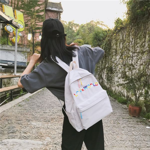 

atinfor nylon casual waterproof women anti theft backpack girls college student bookbags lady fasion travel bagpack