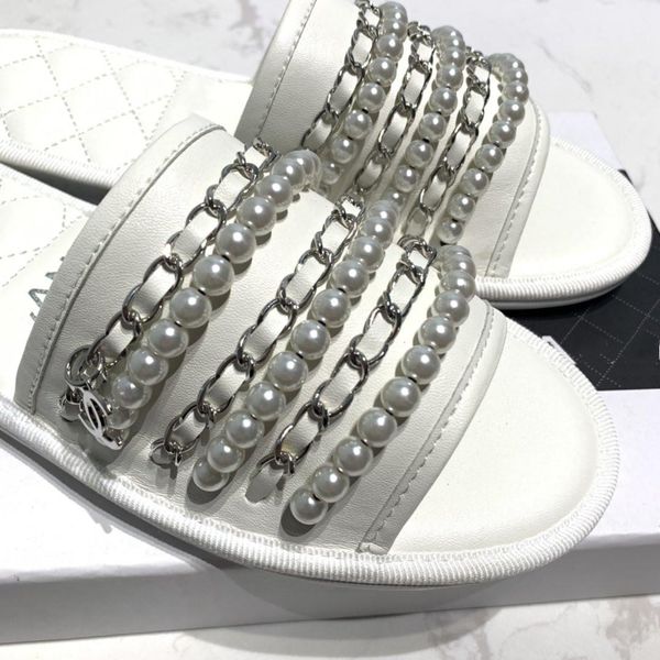 

beading genuine leather women designer flip flops lady fashion slippers beach sandals summer shoes outdoor shoes