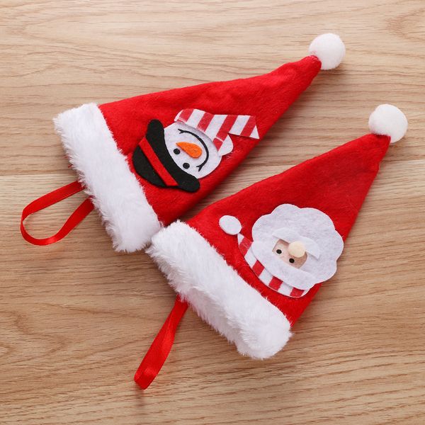

santa claus fork bags christmas decor tableware cases cutlery bag xmas party supplies christmas fork bags