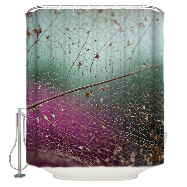 

leaf texture background polyester fabric shower curtain