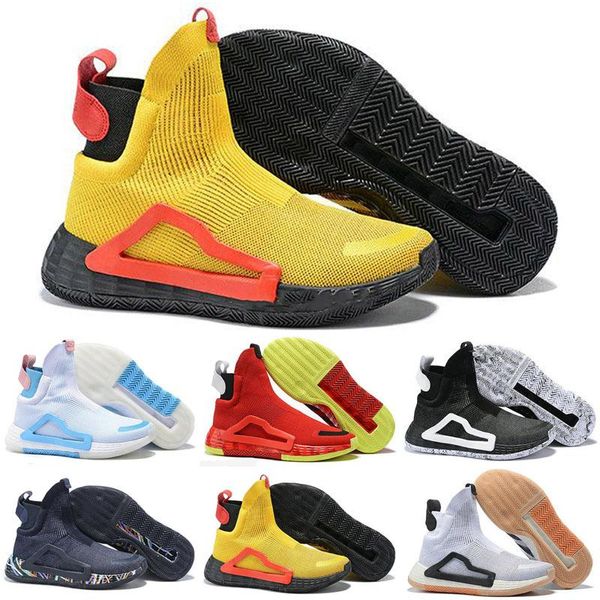 

2019 new basketball shoes n3xt l3v3l zach lavine black cloud white prime knit shoes donovan mitchell shoes for men size 40-46