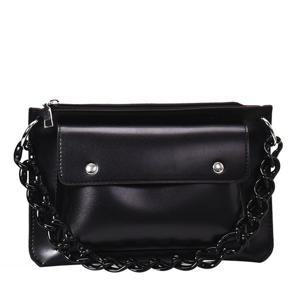 

vintage fashion female chain tote bag new pu leather women's handbag travel shoulder messenger bag