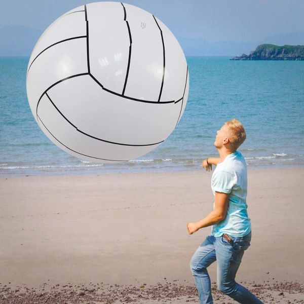 

90cm inflatable beach ball inflated giant football volleyball children outdoor sports swimming pool accessories summer water toy