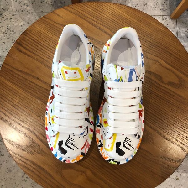 

06sneaker webbing classic leather men's shoes women's shoes multicolor lace comfortable casual belt shoe box size 35-45