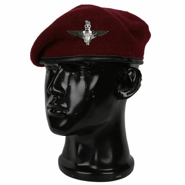 

tomwang2012. uk army british airborne деанник ил red wool royal беѬе военна hat, Black;white