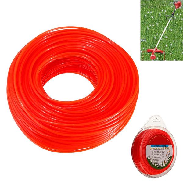 

90m 2.4mm nylon trimmer line grass cutter rope trimmer roll cord wire string for grass strimmer replacement head