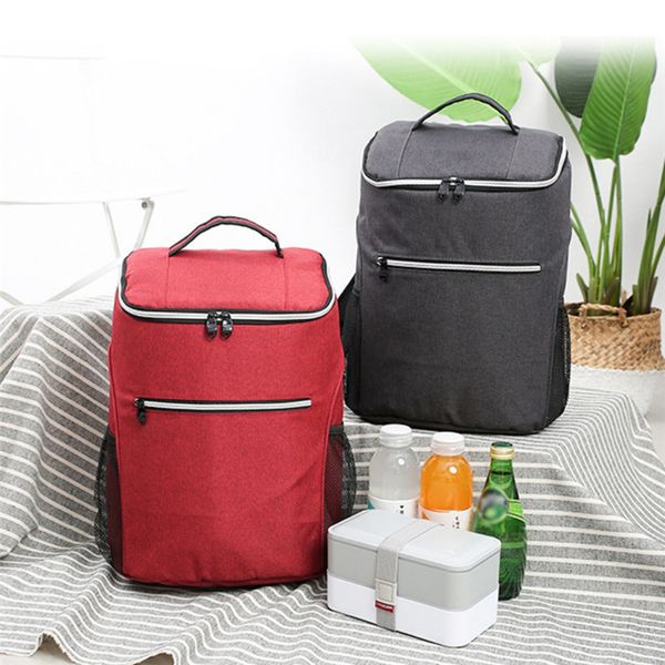 

20l 600d oxford large capacity cooler bag thermo lunch picnic box insulated backpack ice pack fresh carrier