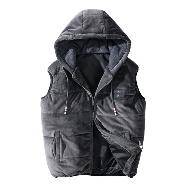 

casual vest men 6xl 7xl 8xl thick soft winter sleeveless jacket men thick warm parka coat male waistcoat xyn-190, Black;white