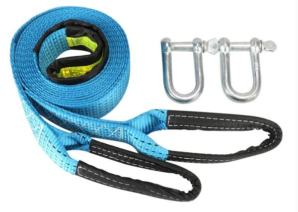 

3m 8tons tow cable tow strap car towing rope with hooks universal eye strap bumper traile